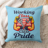 Working Class Pride Strong Arms Design クッション (ブランケット)