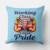 Working Class Pride Strong Arms Design クッション (正面)