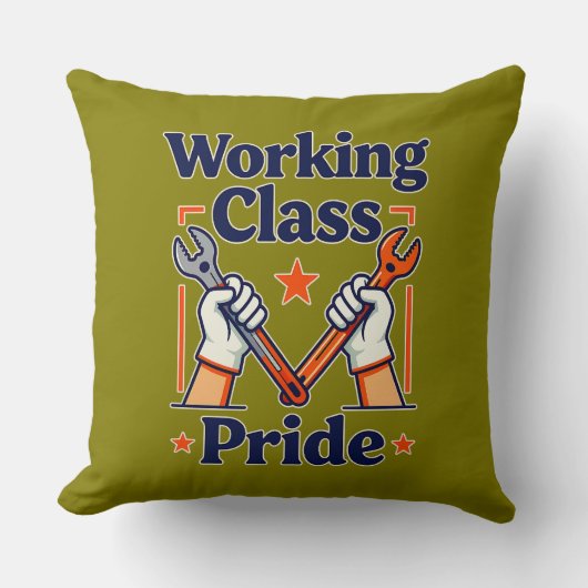 Working Class Pride Tools and Strength Design クッション (正面)