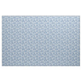 Working from Home with my Cats two tone Delft Blue ファブリック (ファットクウォーター)