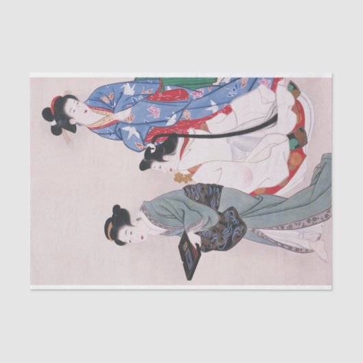 Working Girls by Yamaguchi Soken 薄葉紙 (正面)