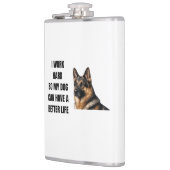 Working Hard for My German Shepherd フラスク (左)