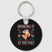 Working It At The Le Funny Santa Dancing Ugly Chri キーホルダー (正面)