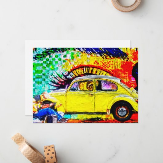 working man ノートカード (正面/裏面インサイチュ)