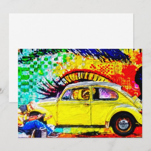 working man ノートカード (正面/裏面)