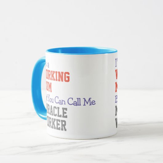 Working Mum Miracle Worker Mug マグカップ (正面左)