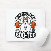 Working On My Boo Tee Halloween Dead Lift幽霊Gy マウスパッド (マウス)