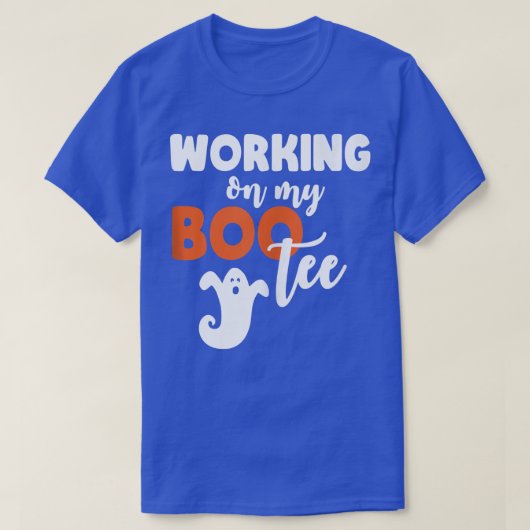 Working On My Bootee Halloween Booty Glutes Gift P Tシャツ (デザイン正面)