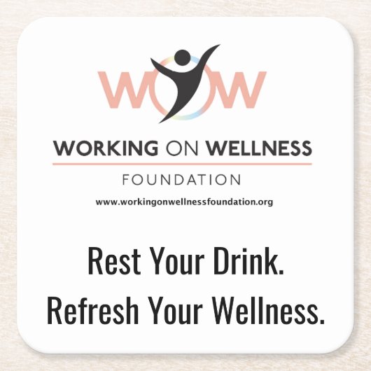 Working On Wellness Foundation プロテクティブ コースター (正面)