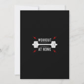 workout  at home 招待状 (正面)