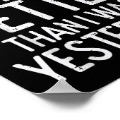 Workout Committed To Being Better Gym Motivation W ポスター (角)