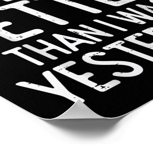 Workout Committed To Being Better Gym Motivation W ポスター (角)