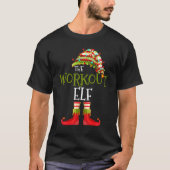 workout Elf Group Matching Family Christmas Tシャツ (正面)