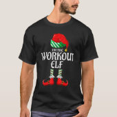 workout Elf Group Matching Family Christmas Tシャツ (正面)
