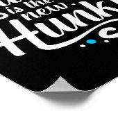 Workout Fitness Funny Chunky Is The New Hunky Grap ポスター (角)