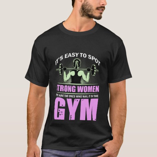  Workout fitness  woman gym exercise   Tシャツ (正面)