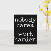 Workout Gym Fitness Exercise Motivational  カード (黄色い花)