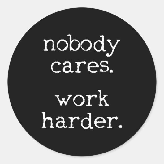 Workout Gym Fitness Exercise Motivational  ラウンドシール (正面)