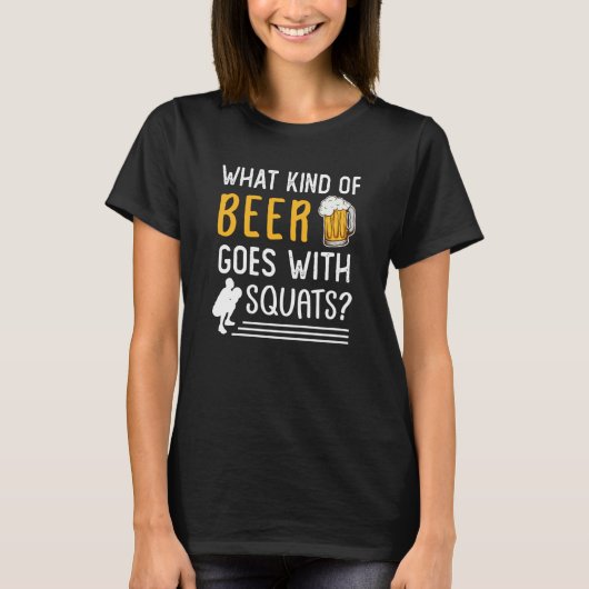 Workout Gym Meme For Beer Squats Joke  2 Tシャツ (正面)