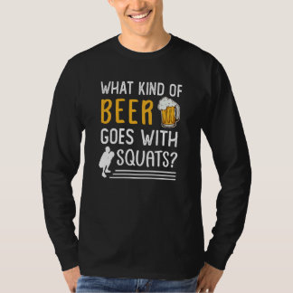 Workout Gym Meme For Beer Squats Joke  2 Tシャツ