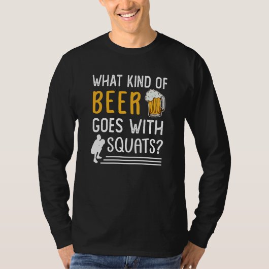 Workout Gym Meme For Beer Squats Joke  2 Tシャツ (正面)