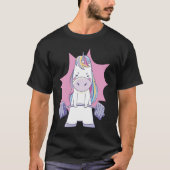 Workout Gym Unicorn Tシャツ (正面)