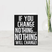 Workout If You Change Nothing Gym Insrational Wome カード (正面)