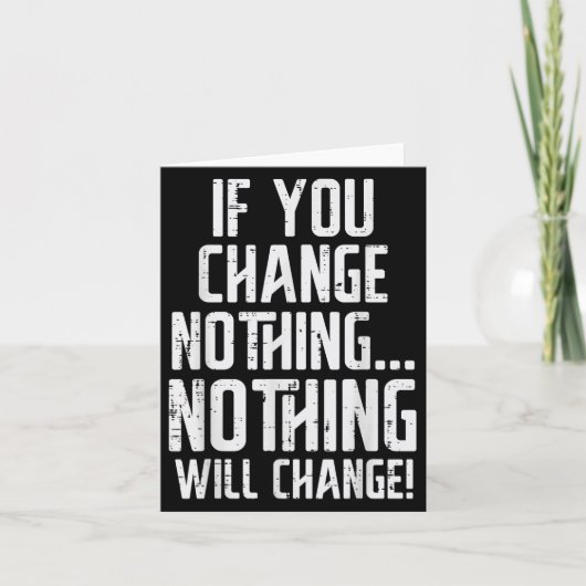 Workout If You Change Nothing Gym Insrational Wome カード (正面)