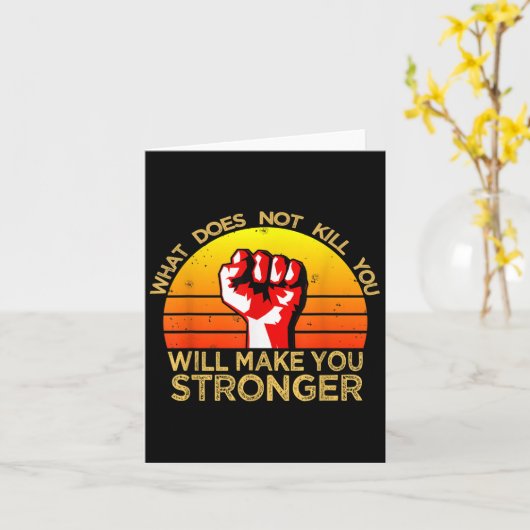 Workout Insration Motivational Saying Men Women  カード (黄色い花)