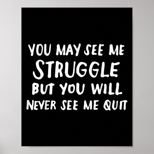 Workout Insration Motivational Saying Men Women  ポスター (正面)