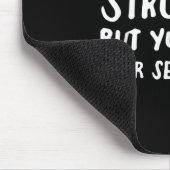 Workout Insration Motivational Saying Men Women  マウスパッド (コーナー)