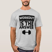 Workout is the answer tシャツ (正面)