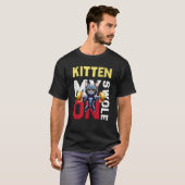 Workout Kitten My Swole On Workout Retro Cat 4 Tシャツ (正面フル)