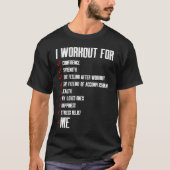 Workout Motivation For Me Fitness Tシャツ (正面)