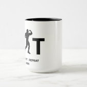 Workout Motivation Mug - LIFT and Train Hard  マグカップ (中央)