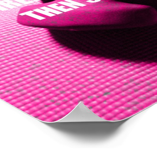 Workout Motivation Quote Don't Give Up | Weights ポスター (角)