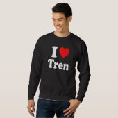 workout Quote I Love Tren Cool bodybuilder スウェットシャツ (正面フル)