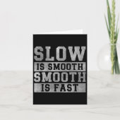 Workout Slow Is Smooth, Sitive Quote Motivational  カード (正面)