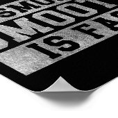 Workout Slow Is Smooth, Sitive Quote Motivational  ポスター (角)