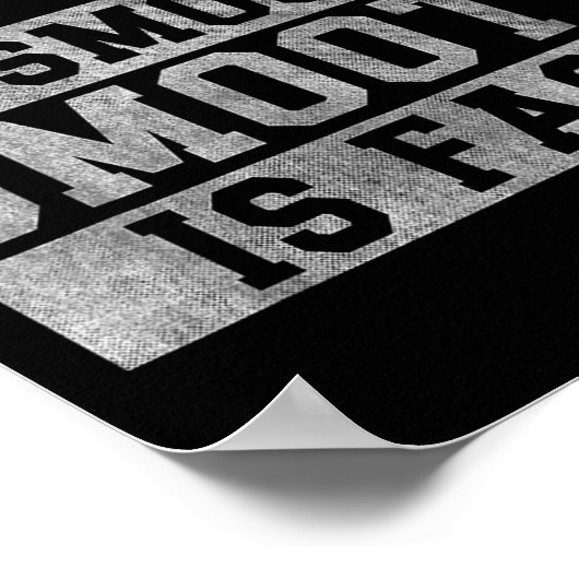 Workout Slow Is Smooth, Sitive Quote Motivational  ポスター (角)