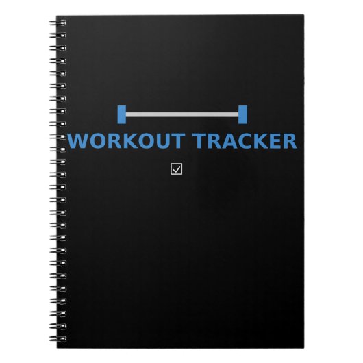 Workout Tracker – Fitness Journal Design ノートブック (正面)