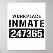 Workplace Worker Prisoner Inmate Halloween Costume ポスター (正面)