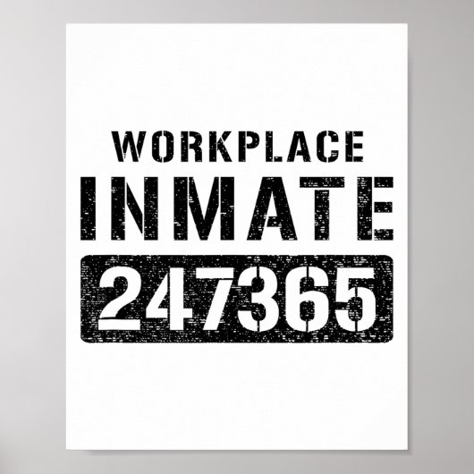 Workplace Worker Prisoner Inmate Halloween Costume ポスター (正面)