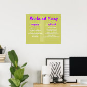 Works of Mercy Posterカスタマイズ可能なグラフィックアート ポスター (ホームオフィス)