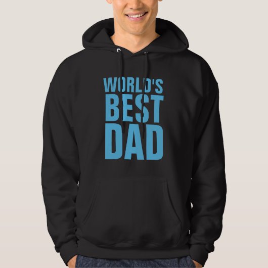 WORLDの最高のパパTシャツとフード付 パーカ (正面)