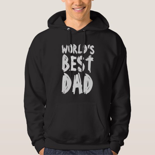 WORLDの最高のパパTシャツとフード付 パーカ (正面)