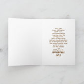 WORLD誕生日の最も最高のな叔父さん カード (内部)