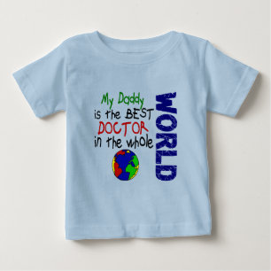 World 2 (お父さん)最も最高のな博士 ベビーTシャツ
