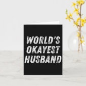 World#39;s Okayest夫パパおもしろい誕生日ハブ カード (黄色い花)