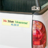 World Affairs_No More Moammar 10-20-11 バンパーステッカー (トラック上)